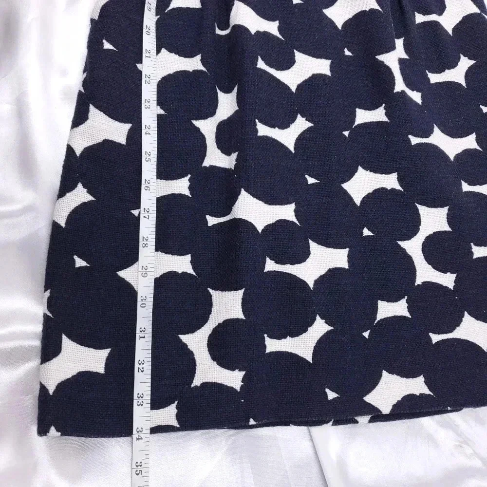 Loft Shift Dress Women's Size 6P Sleeveless Blue & White w/Pockets - Picture 7 of 13